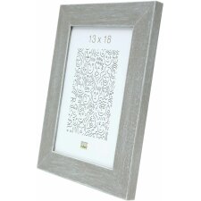 wooden frame S49B gray beige 13x18 cm