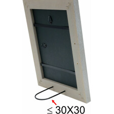 wooden frame S49B gray beige 30x30 cm