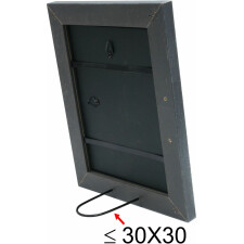 wooden frame S49B dark gray 24x30 cm