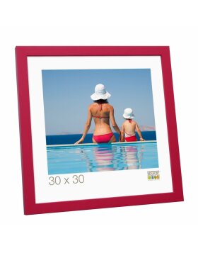 wooden frame S40R red 13x13 cm