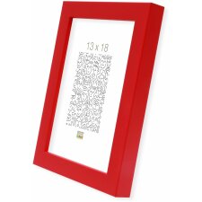 Cornice in legno S40R 13x18 cm rosso