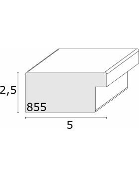 Holzrahmen S855K 18x24 cm weiß