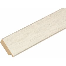 Ramka drewniana S49B malowana na biało 13x13 cm