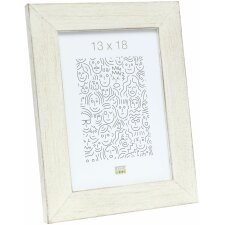 wooden frame S49B white 20x28 cm