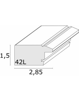 Holzrahmen S42L weiß 10x15 cm