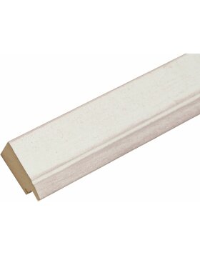 Cornice in legno S42L bianco 40x50 cm