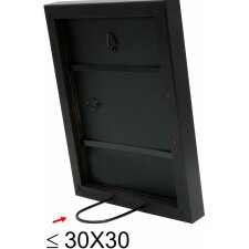 Holzrahmen S40R 30x60 cm schwarz