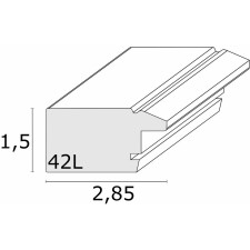 Holzrahmen S42L weiß 14x18 cm