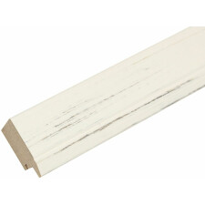Marco de madera S42L pintado blanco 24x30 cm