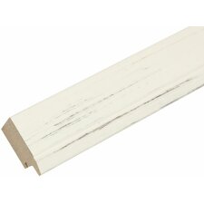 Cadre en bois S42L blanc peint 30x45 cm