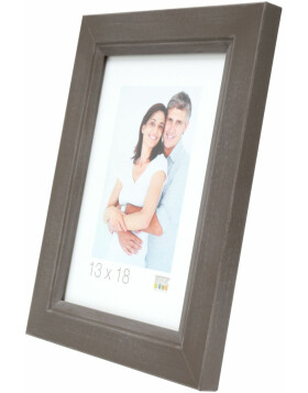 wooden frame S42L gray 14x18 cm