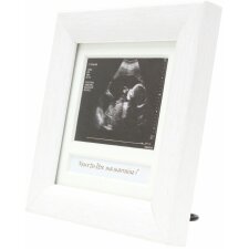 Echography frame white 10x10 cm French