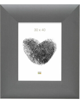 Extra wide wooden frame S79NL gray 50x70 cm