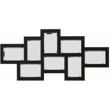 Deknudt S65SW Cadre de galerie 8 photos 10x15 cm noir
