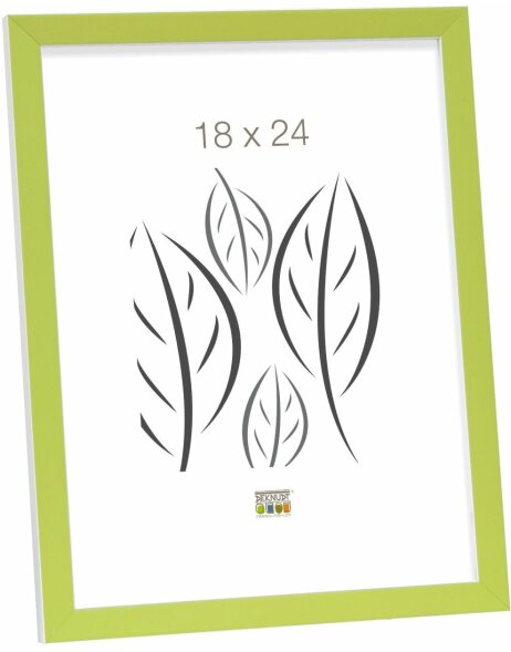 Cornice in legno verde-bianco 13,0 x18,0 cm S43AL