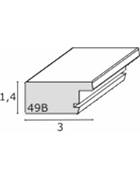 Holzrahmen S49B grau verwittert 13x18 cm