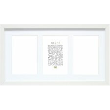 Deknudt Gallery Frame S66KA6 Wood White 3 zdjęcia 10x15 cm