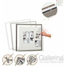 Gallerina Kunststoffgalerie S41V 50x50 cm weiß Struktur