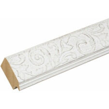 Cadre en bois ornemental S95FS blanc 13x18 cm