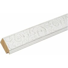 Cornice ornamentale in legno S95FS bianco 28x35 cm