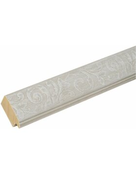 Cornice ornamentale in legno S95FS beige 15x15 cm