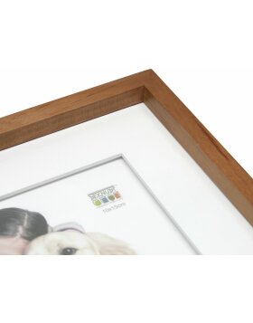 photo frame with mount natural colour wood 15,0 x20,0 cm S66VH
