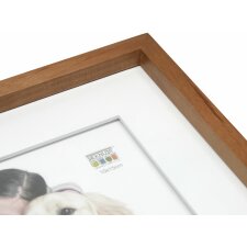 photo frame with mount natural colour wood 15,0 x20,0 cm S66VH