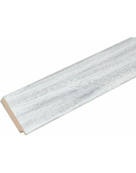 Drewniana ramka Deknudt S45A 13x18 cm z białego drewna jodłowego, styl rustykalny