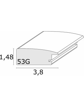 Marco de madera S53G blanco 30x45 cm
