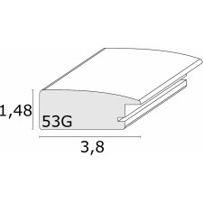 Holzrahmen S53G weiß 50x50 cm