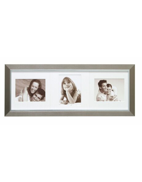 Picture frame S41ND1 silver 3 pictures 10x15 cm