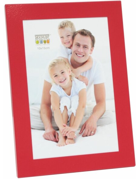 Picture frame made of aluminum 10x15 cm red