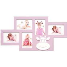 S66RK4 gallery frames cow pink 5 photos 10x15 cm