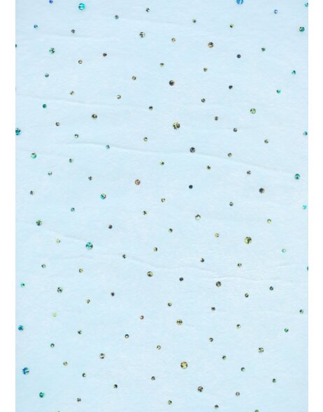 Papel 50x70cm Fleece Dots azul claro
