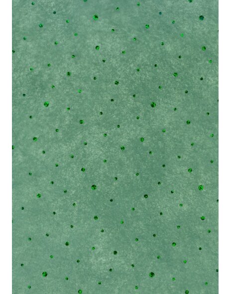 Papier 50x70cm Dots intiss&eacute; vert fonc&eacute;
