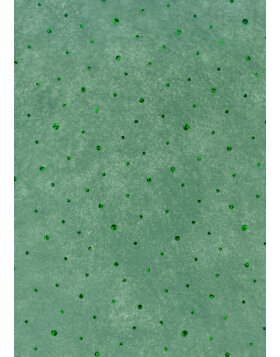 Paper 50x70cm dots fleece dark green