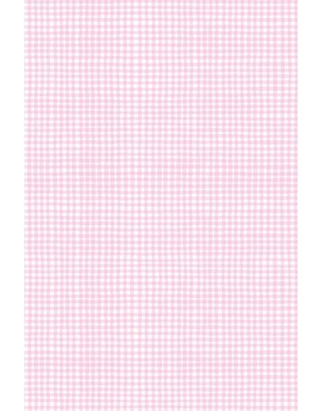 Paper 70x100 cm Baby pink gingham