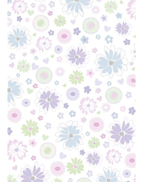 Paper pearly 70x100 cm Scatter blossoms