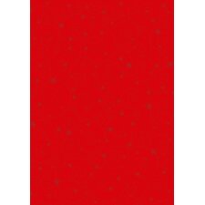Papier 70x100 cm ornement étoiles rouge rouge