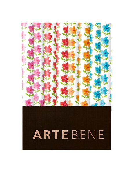 Artebene wrapping paper blue pink red 70x200 cm roll