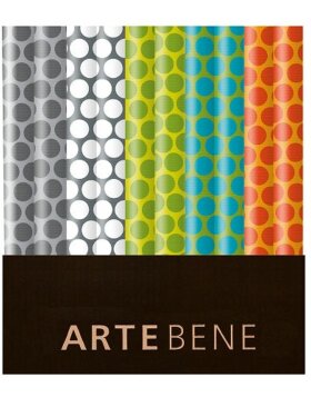 Artebene Wrapping Paper xl Dots 70x200 cm Roll assortiti