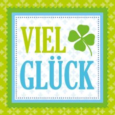 Minikarte Viel Glueck Klee
