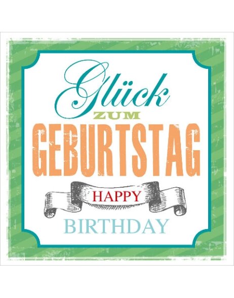 Minikarte Glueck zum Geburtstag