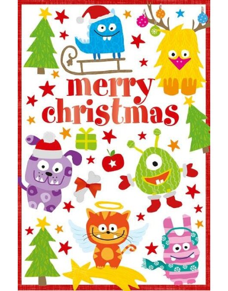 ARTEBENE Card Christmas Christmas monster coined