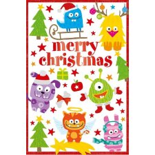 ARTEBENE Card Christmas Christmas monster coined