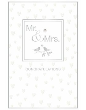 Artebene Karte Hochzeit Mr. &amp; Mrs.