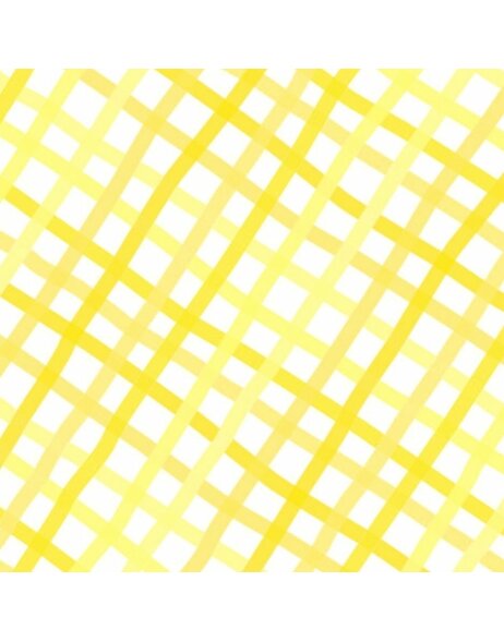 Serviettes en papier 33x33 cm m&eacute;lange de carreaux jaune