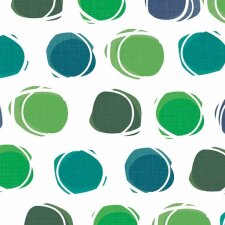Serviettes en papier 33x33 cm cercles Pablo pétrole vert