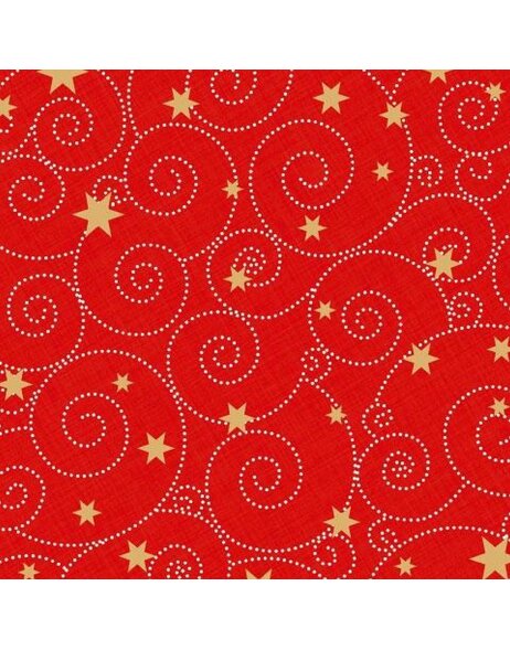 Serviettes en papier 33x33 cm escargot &eacute;toile rouge