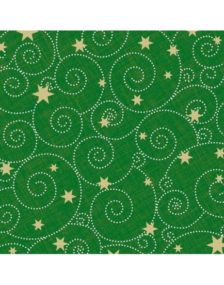 Servilletas de Papel 33x33 cm Estrella Caracol verde